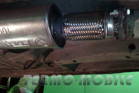 Замена гофры выхлопной системы